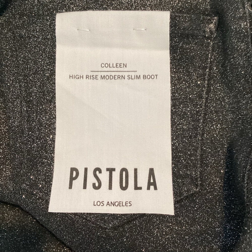 Pistola Colleen High Rise Modern Slim Boot Jeans Size 25 Stargaze Black - Picture 9 of 9